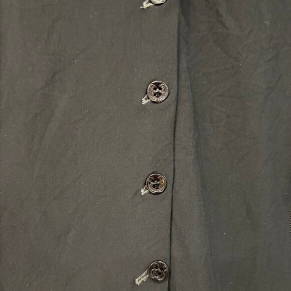 Marithe Francois Girbaud Womens Top Button Up Long Sleeve Size 6 Y2K Black - Picture 5 of 13